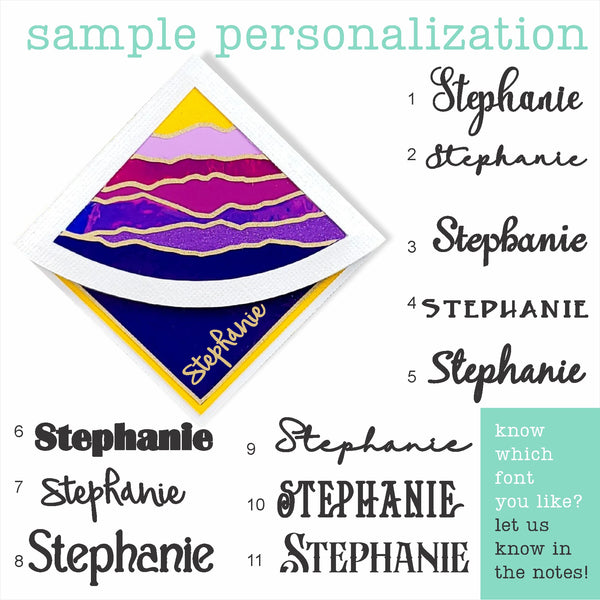 Purple Mountains Signature Corner Bookmark