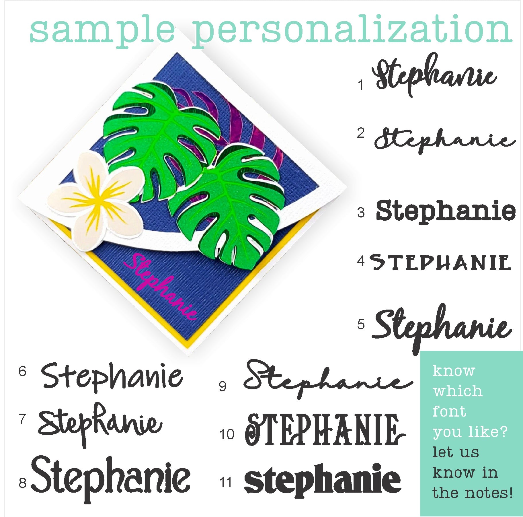 Monstera Plumeria Deluxe Corner Bookmark