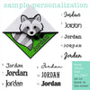Raccoon Signature Corner Bookmark