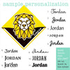 Geo Lion Signature Corner Bookmark
