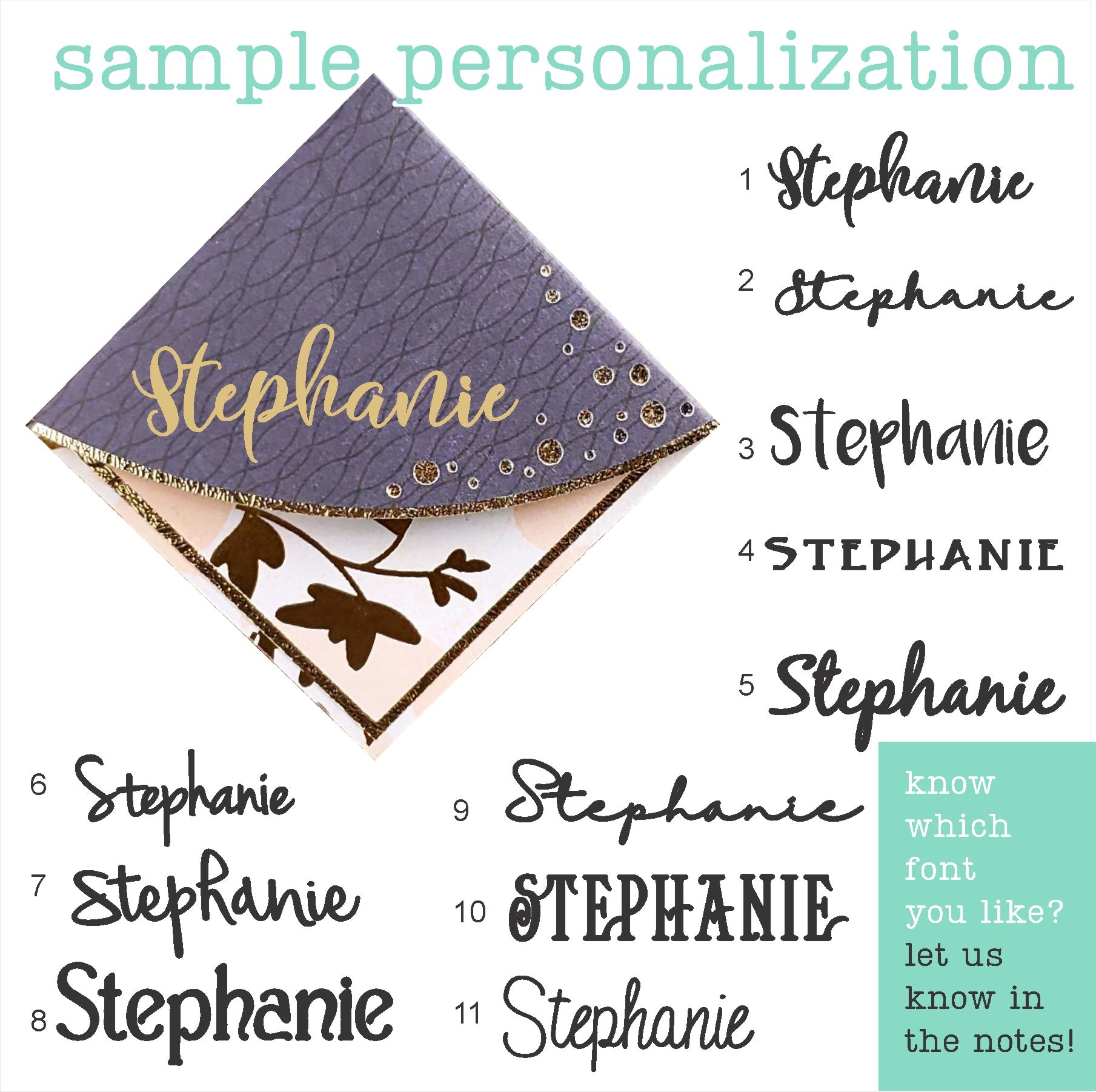 Gray + Gold Signature Corner Bookmark
