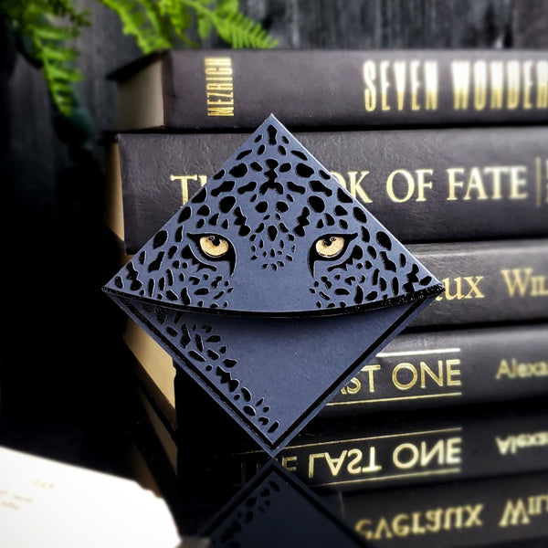 Jaguar Eyes Deluxe Corner Bookmark