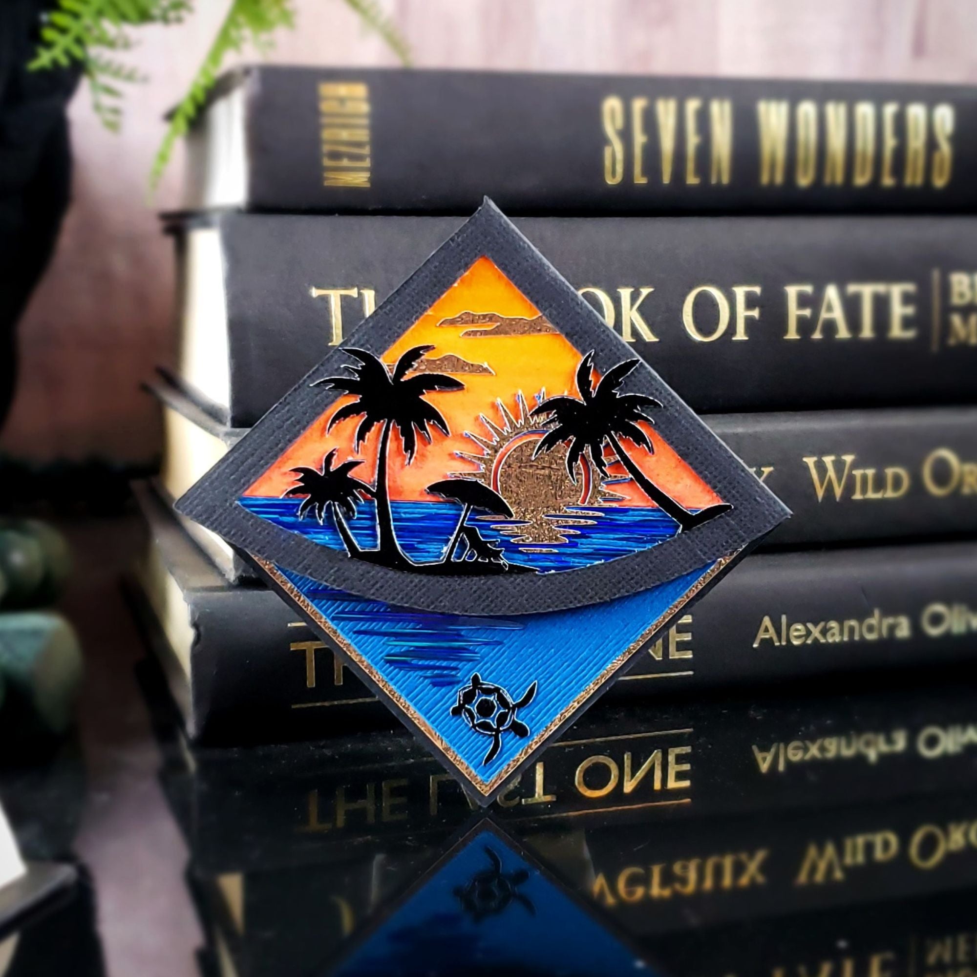 Beach Sunset Deluxe Corner Bookmark