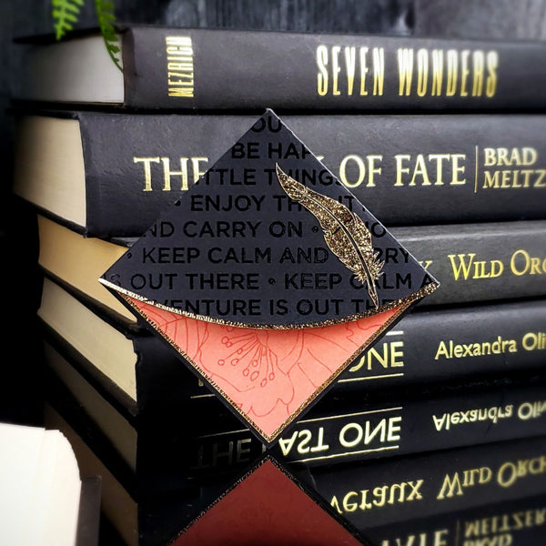 Write on Feather Quill Signature Corner Bookmark