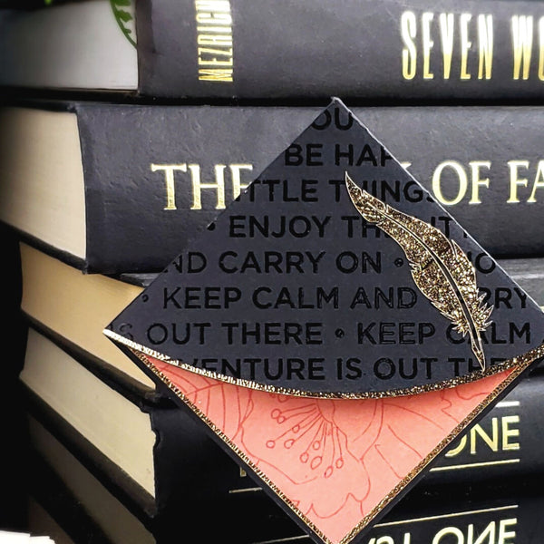 Write on Feather Quill Signature Corner Bookmark