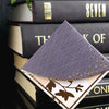 Gray + Gold Signature Corner Bookmark