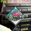 Stained Glass Waterlily Deluxe Handmade Corner Bookmark
