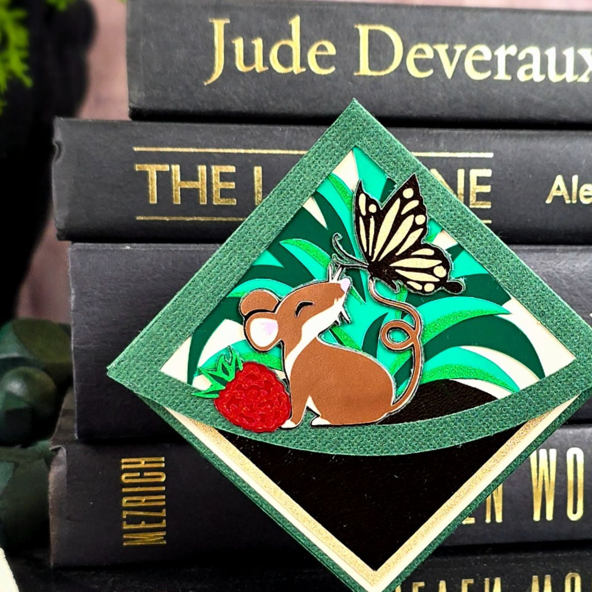Forest Friends Mouse Deluxe Corner Bookmark