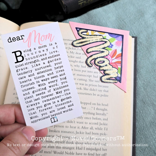 Dear Mom Signature Bookmark + Card Gift Set