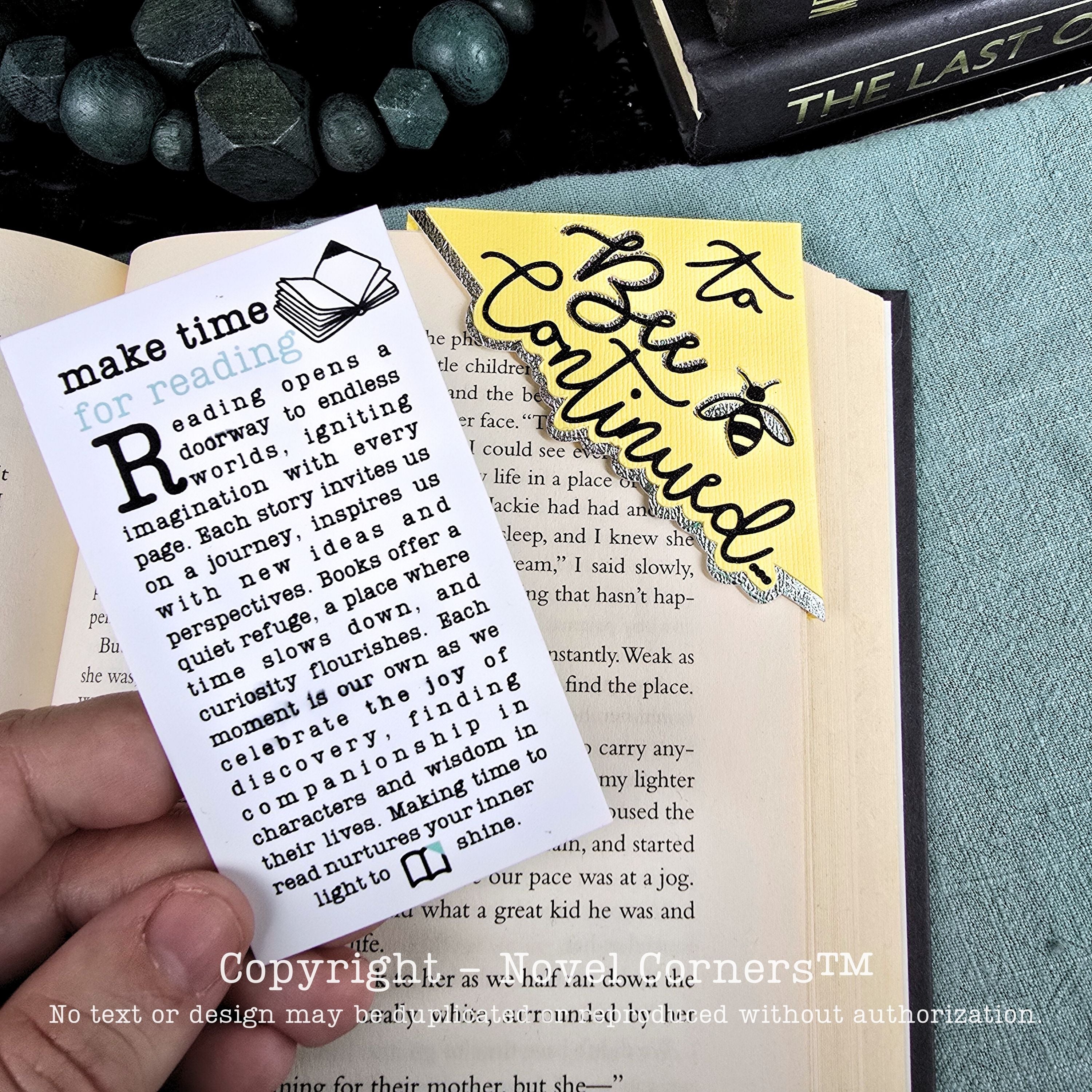 Make Time for Reading Deluxe Bookmark + Card Gift Set