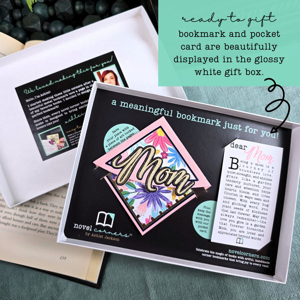 Dear Mom Signature Bookmark + Card Gift Set