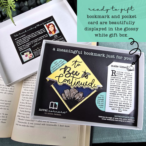 Make Time for Reading Deluxe Bookmark + Card Gift Set