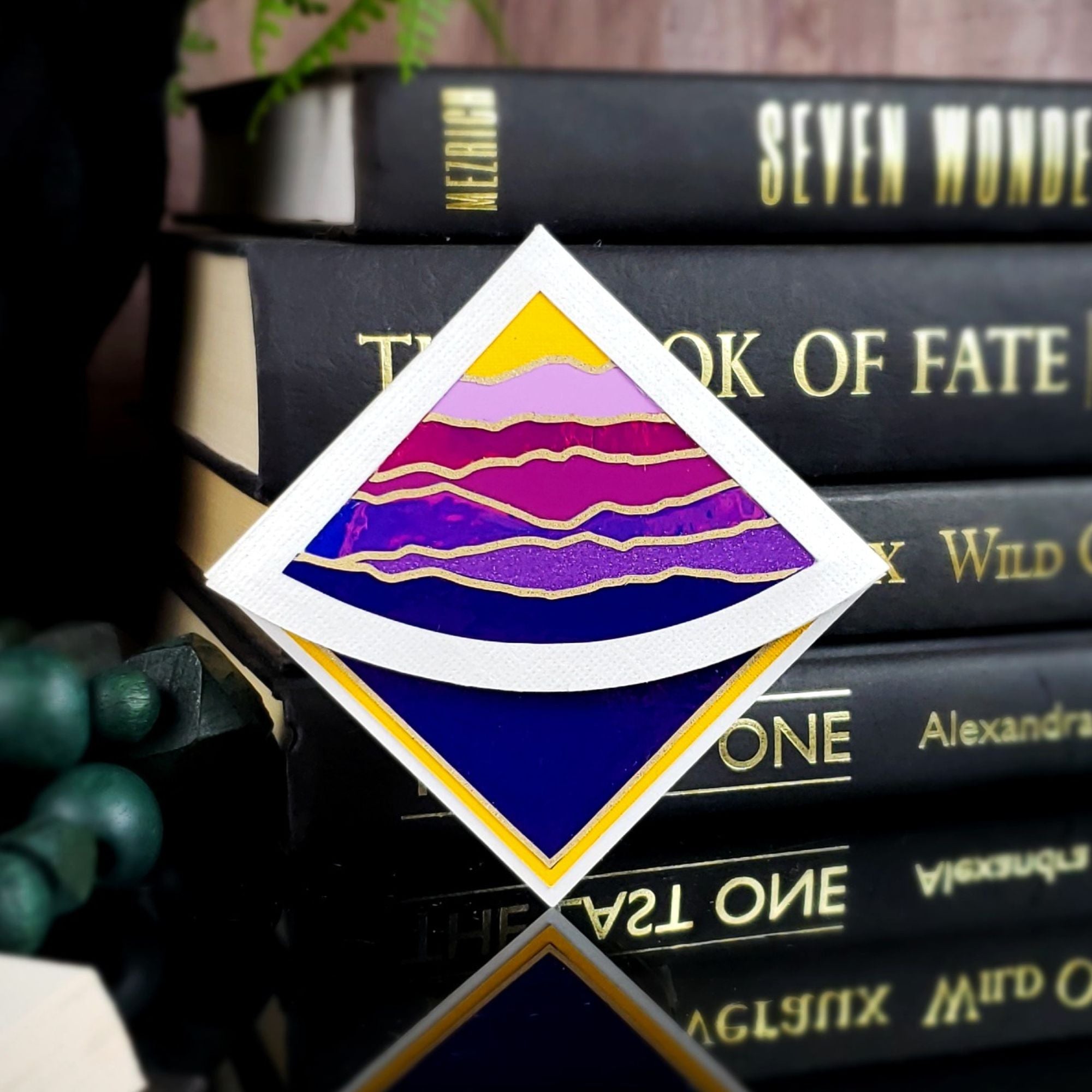 Purple Mountains Signature Corner Bookmark