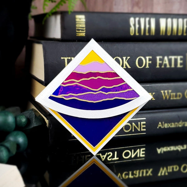 Purple Mountains Signature Corner Bookmark