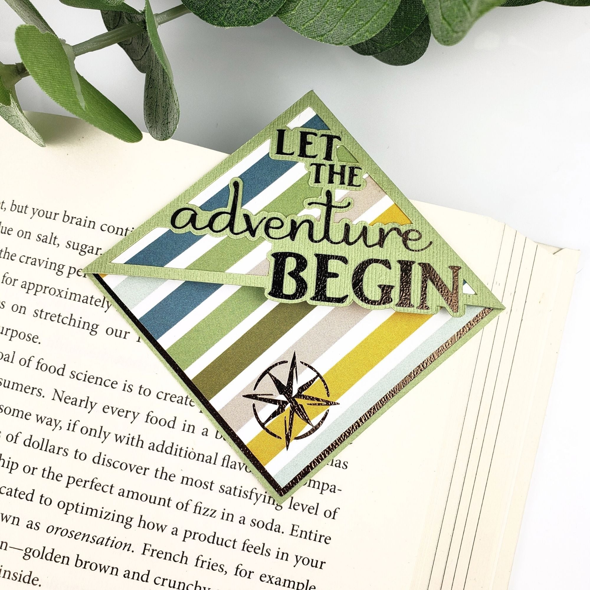 Adventure Begins Signature Corner Bookmark