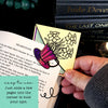 Teacup Flowers Signature Corner Bookmark