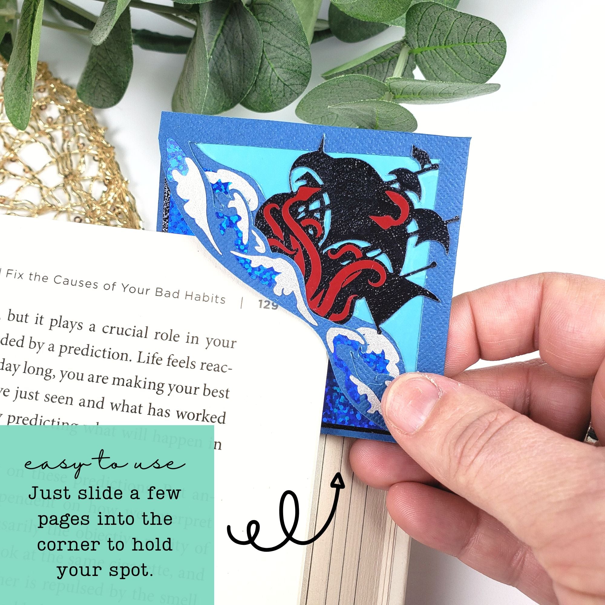 Custom Designed Paper Corner Bookmark