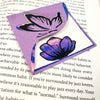 Purple Butterfly Poppy Signature Corner Bookmark