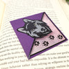 Purple Wolf Signature Corner Bookmark