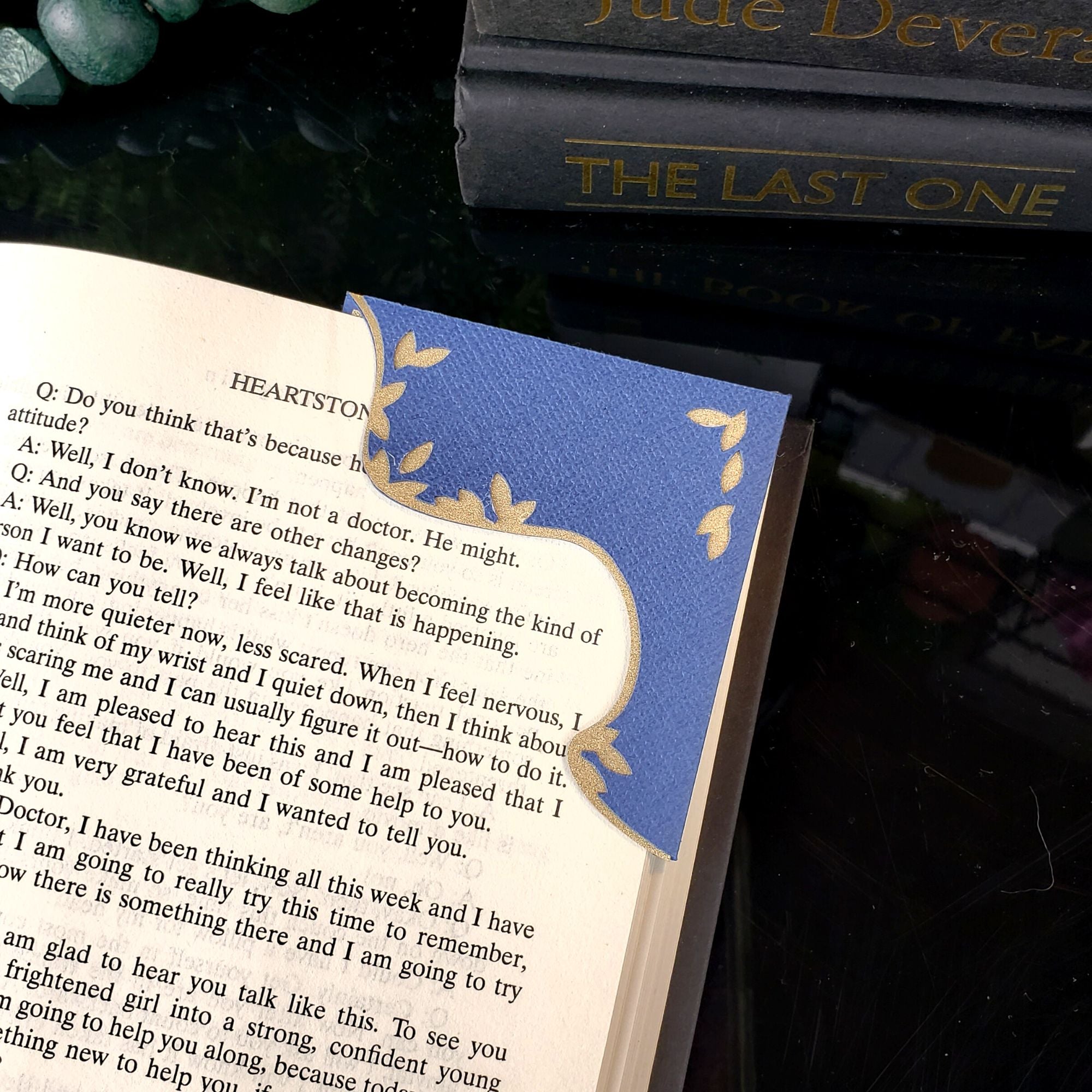 Artsy Birds + Leaves Signature Corner Bookmark