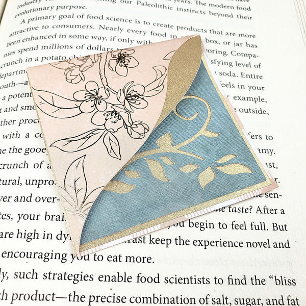 Bloom Signature Corner Bookmark