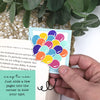 Balloon Bouquet Signature Corner Bookmark