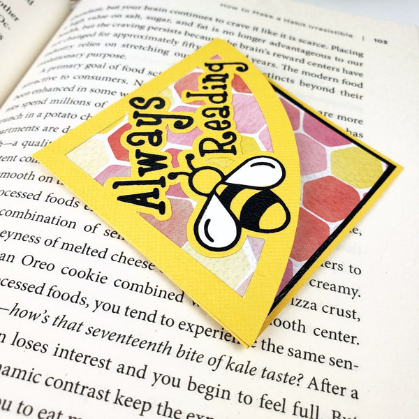 Always Bee Reading Signature Corner Bookmark