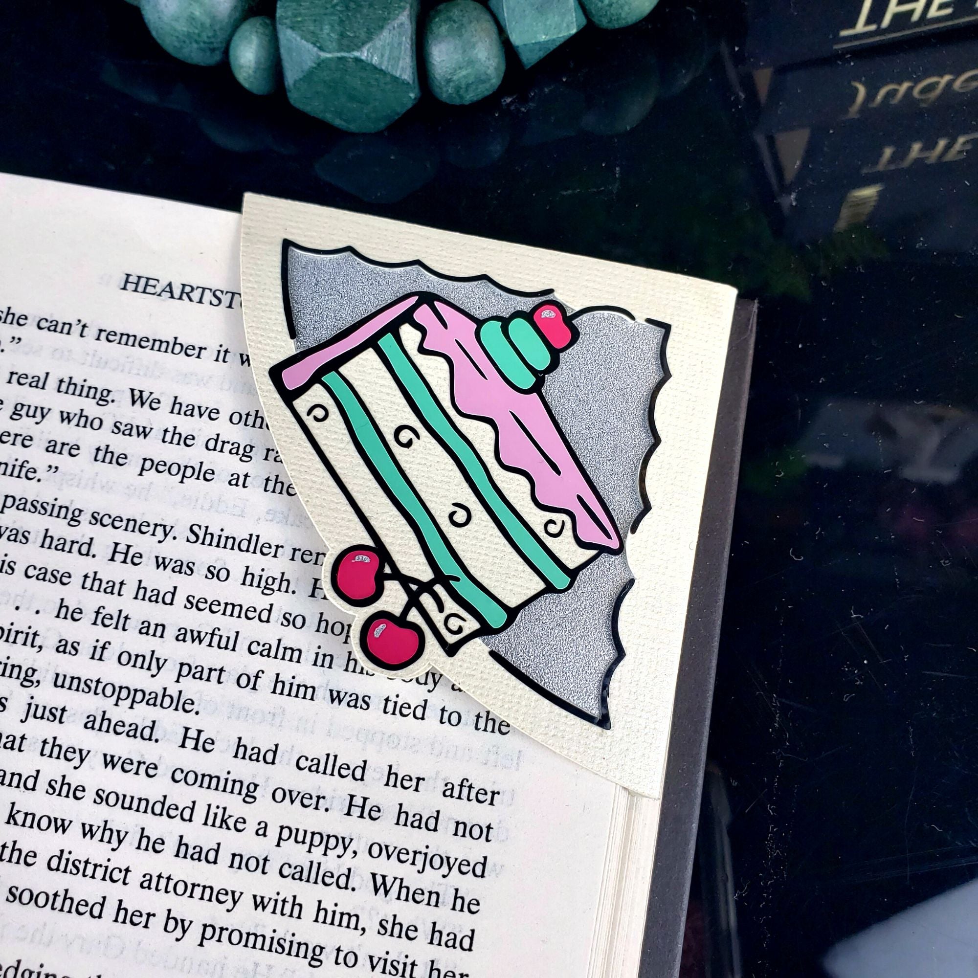 Cartoon Cake Slice Signature Corner Bookmark