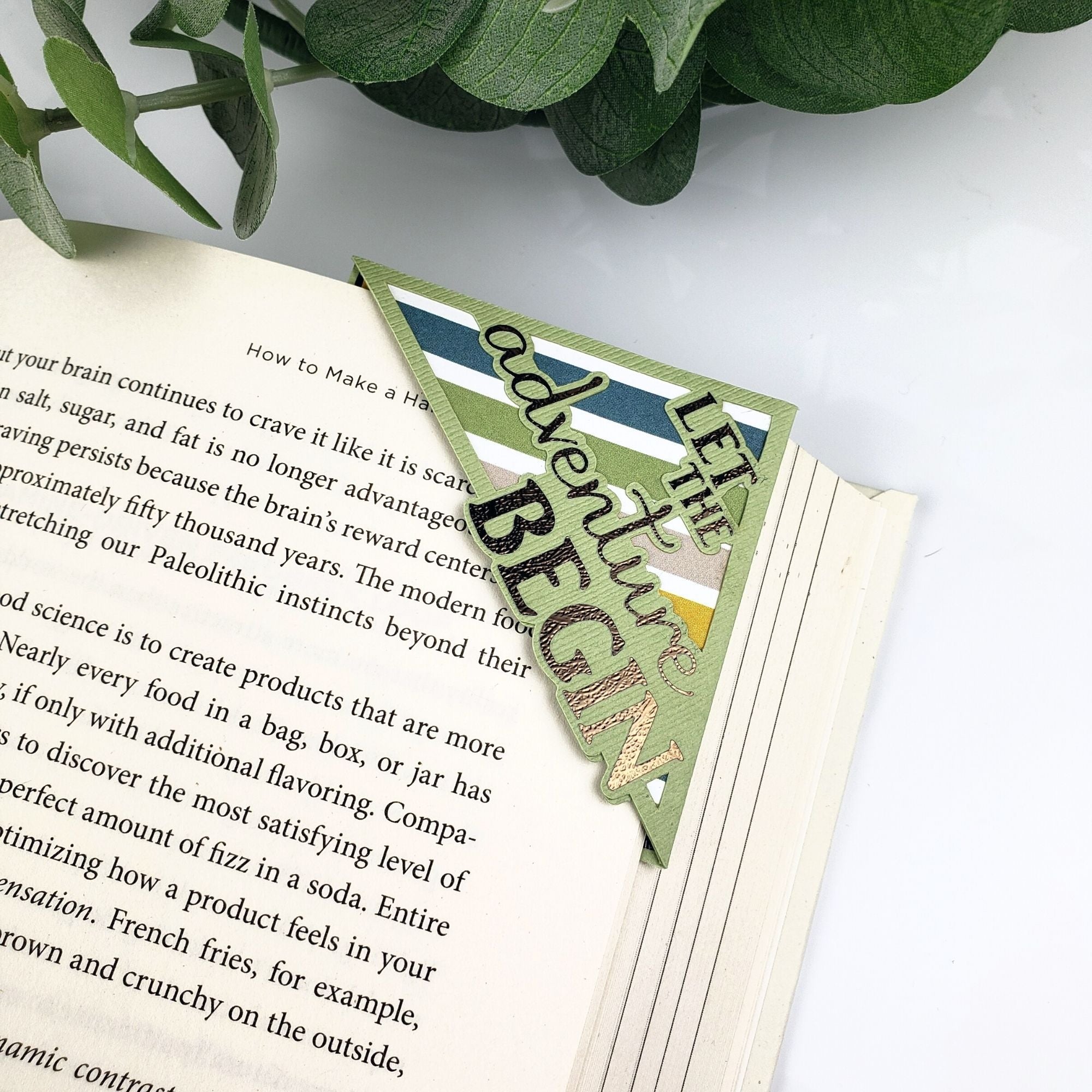 Adventure Begins Signature Corner Bookmark