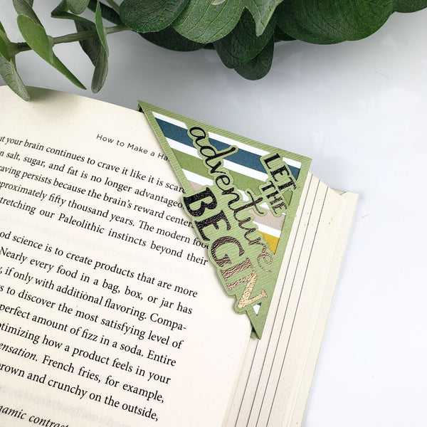 Adventure Begins Signature Corner Bookmark