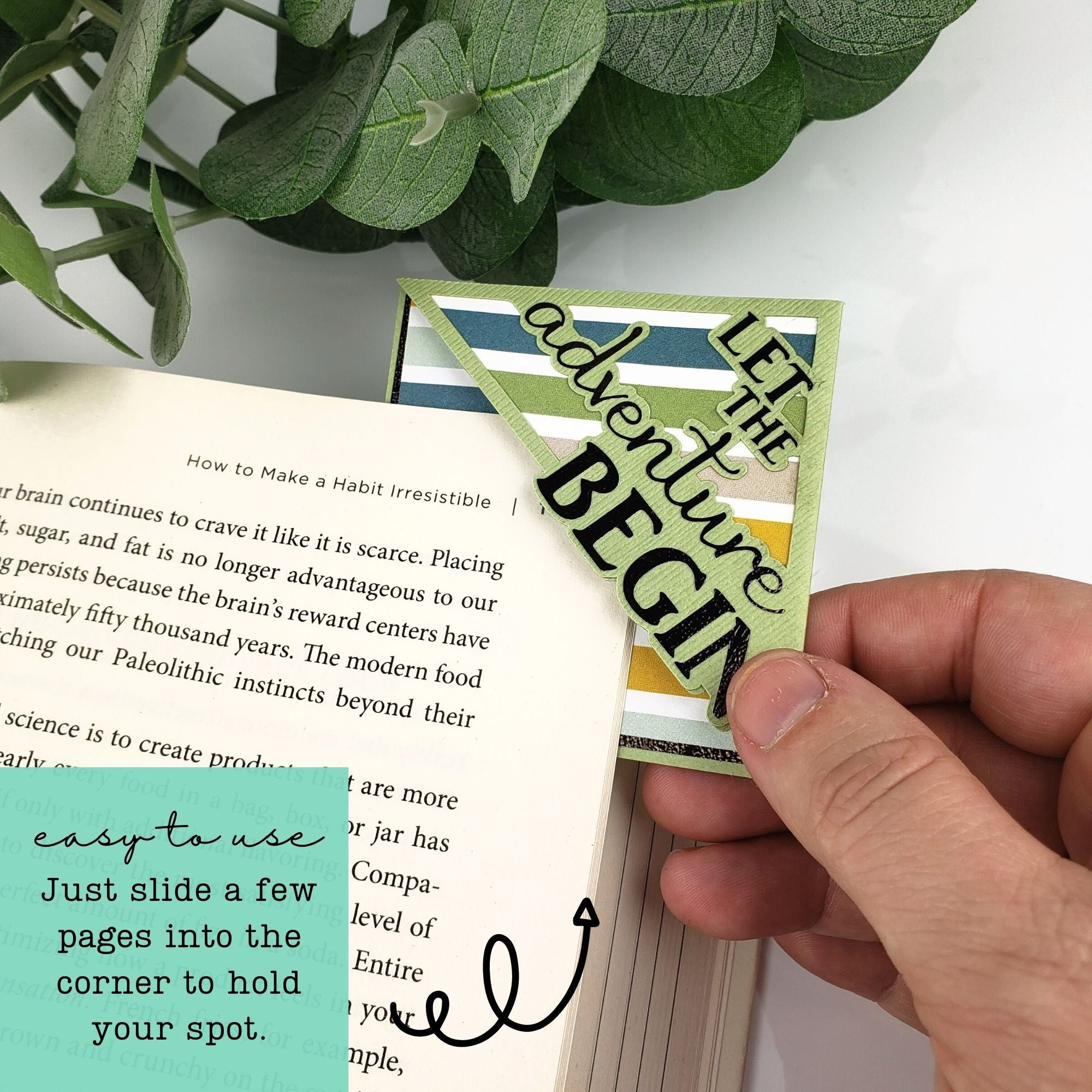 Adventure Begins Signature Corner Bookmark