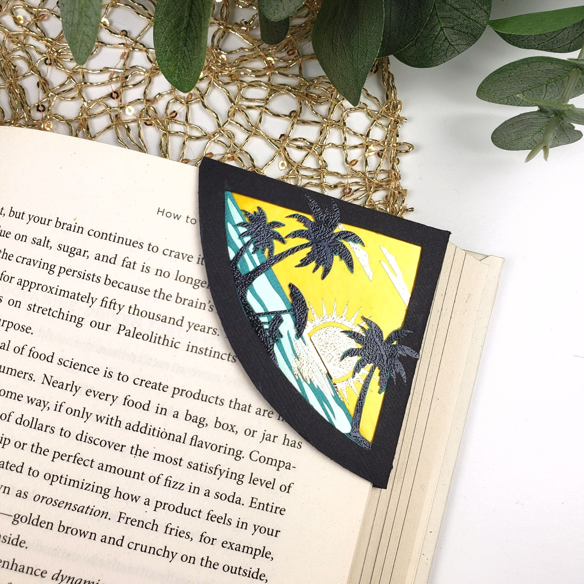 Beach Sunrise Deluxe Corner Bookmark