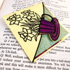 Teacup Flowers Signature Corner Bookmark