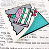 Cartoon Cake Slice Signature Corner Bookmark