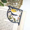 Blue Pink Bird Signature Corner Bookmark