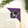 Purple Wolf Signature Corner Bookmark