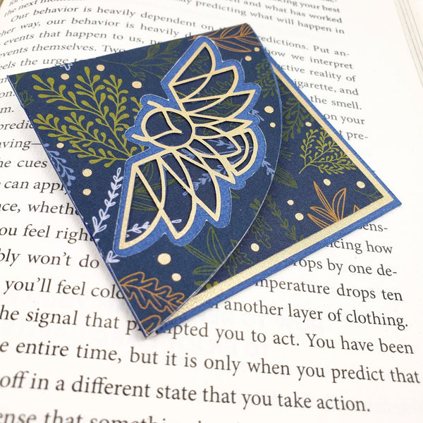 Geo Owl Deluxe Corner Bookmark