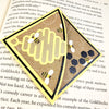 Bee Beehive Signature Corner Bookmark