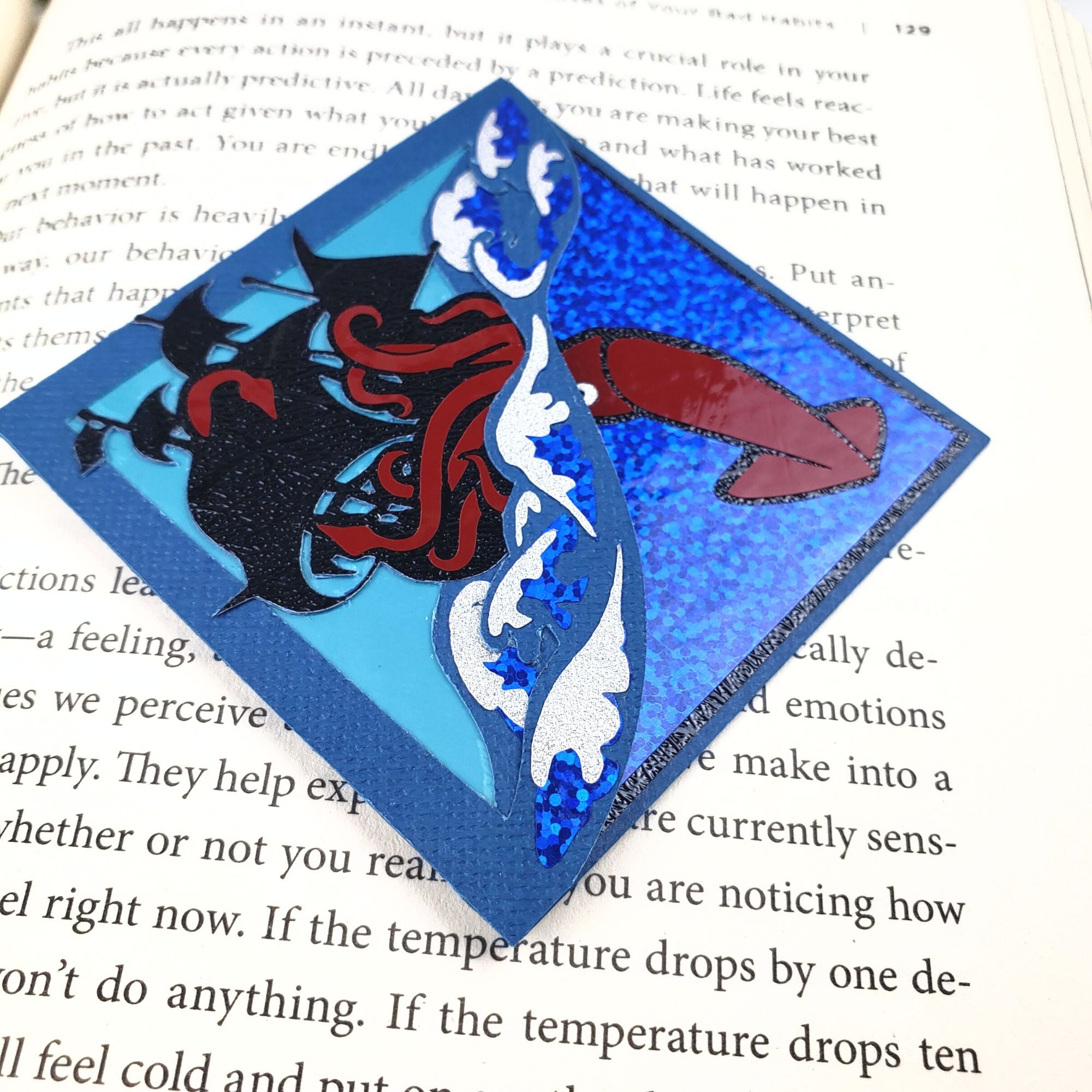 Krakken Squid Pirate Deluxe Corner Bookmark
