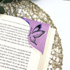 Purple Butterfly Poppy Signature Corner Bookmark
