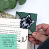 Green Wolf Signature Corner Bookmark