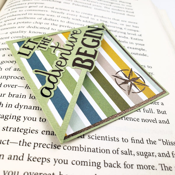 Adventure Begins Signature Corner Bookmark