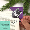 Purple Wolf Signature Corner Bookmark