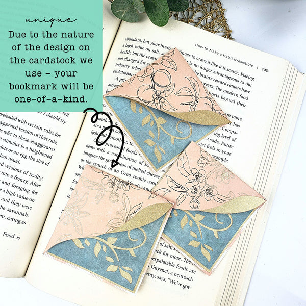 Bloom Signature Corner Bookmark