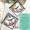 Blue Pink Bird Signature Corner Bookmark