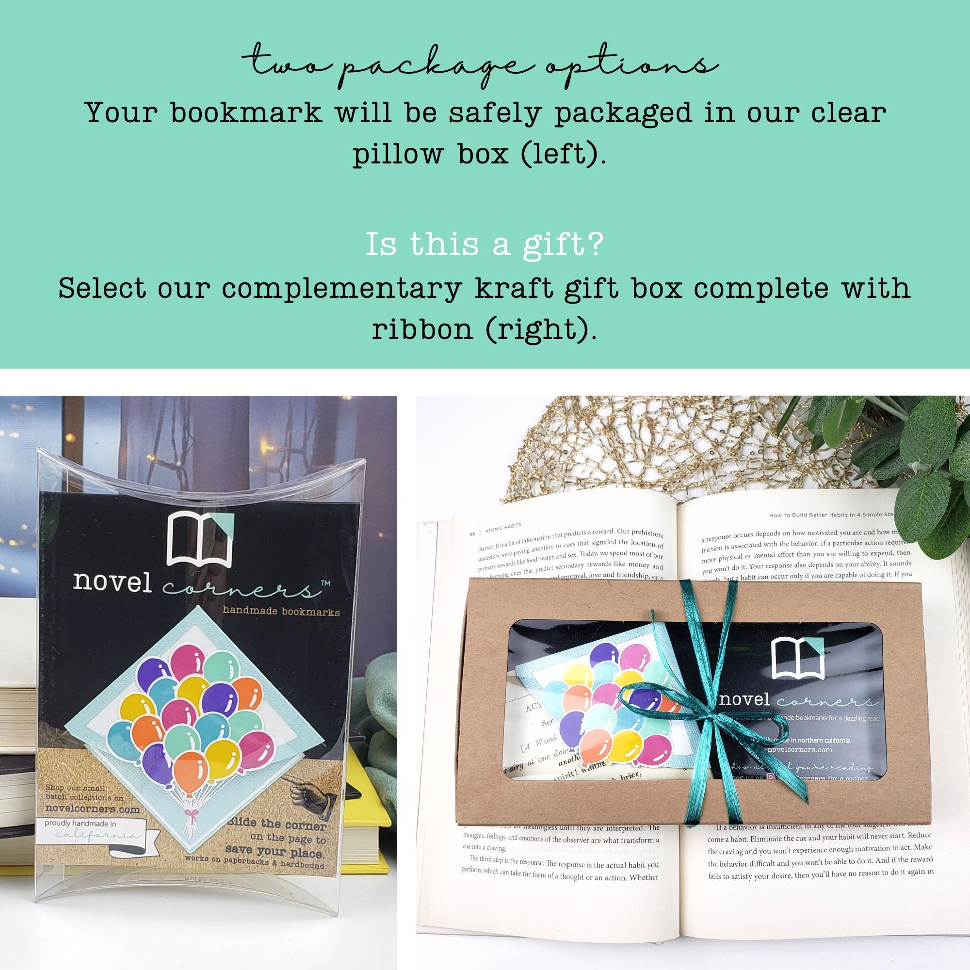 Blue Pink Bird Signature Corner Bookmark