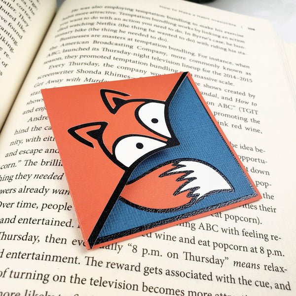 Clever Fox Signature Corner Bookmark