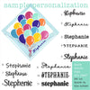 Balloon Bouquet Signature Corner Bookmark