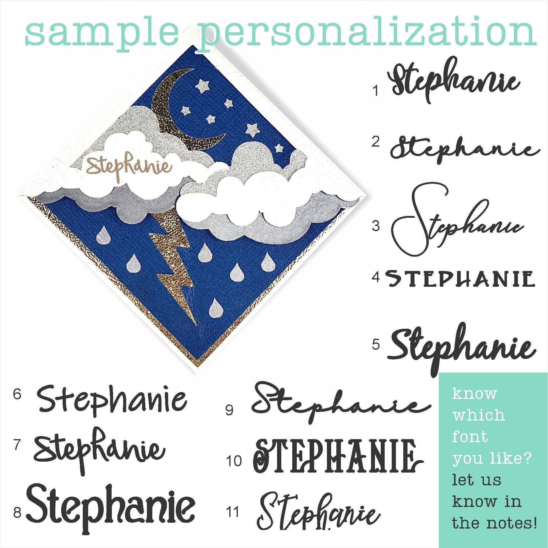 Stormy Skies Signature Corner Bookmark