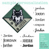 Green Wolf Signature Corner Bookmark
